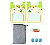 Jingmiger Toss and Catch Ball Set - Juego de bolas adhesivas interactivas, juegos para el entrenamiento de lanzamiento, para jardín, piscina, camping, viajes, familia, aula, parque infantil