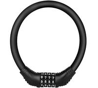 jingming antirrobo de bicicleta, cerradura de combinación de código número,Mini portátil se puede combinar libremente, ideal para bicicleta, motocicleta, puerta, valla (negro)