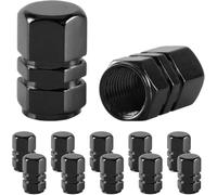 JINGMU 12 Piezas Auto Tapones de Válvula de Neumático para Kia Stonic 2017-2020, Tapones Valvula Rueda Coche Aluminio Tapón de Protección Neumaticos