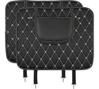 JINGMU 2 Piezas Almohadilla Antipatadas para Asiento Trasero para Audi A4 S4 RS4 B5 B6 B7 B8 B9 1996-2023, Protector para Respaldos para Niños, Protector Respaldo Asiento Coche