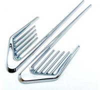 JINGMU 2 Piezas Coche Insignia Pegatina para ChangAn CS55 I 2017-2018, 3D Pegatina de Ventilación Lateral de Coche Emblema de Metal Capó Lateral Adhesivo de Ventilación,Silver