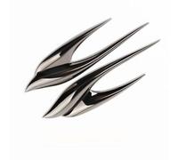 JINGMU 2 Piezas Coche Insignia Pegatina para Dodge Grand Caravan IV V 2000-2024, 3D Pegatina de Ventilación Lateral de Coche Emblema de Metal Capó Lateral Adhesivo de Ventilación,B