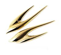 JINGMU 2 Piezas Coche Insignia Pegatina para Dodge Grand Caravan IV V 2000-2024, 3D Pegatina de Ventilación Lateral de Coche Emblema de Metal Capó Lateral Adhesivo de Ventilación,C