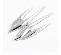 JINGMU 2 Piezas Coche Insignia Pegatina para Dodge Grand Caravan IV V 2000-2024, 3D Pegatina de Ventilación Lateral de Coche Emblema de Metal Capó Lateral Adhesivo de Ventilación,A