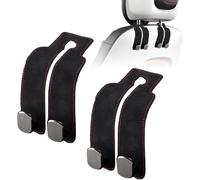 JINGMU 2 Piezas Ganchos para Asiento de Coche para Aston Martin DBX 2020-2023, Gancho para Reposacabezas de Coche Ganchos Organizadores de Cuero para Asiento de Coche