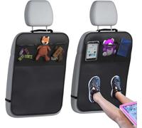 JINGMU 2 Piezas Protector Asiento Coche para Suzuki Samurai | 600D Oxford Protector Asiento Coche Respaldo, Protección de Asiento Trasero Anti-Suciedad, Organizador Asiento Coche Niños