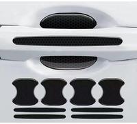 JINGMU 8 Piezas Manija de La Puerta del Automóvil Película Protectora para Skoda Octavia Mk3 Estate/Kombi 2013-2017 2018 2019, 3D de Tiras Anticolisión de Manija de Fibra de Carbono