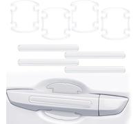 JINGMU 8 Piezas Protector Puerta Coche para Alfa Romeo Giulietta 2014-2021 | Impermeable Película Protectora Manija Coche Transparente, Antiarañazos Resistente al Desgaste Protector Hueco Maneta Coche
