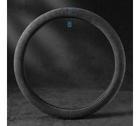 JINGMU Funda Volante Coche para Opel Vivaro C I 2019-2024, Microfibra Cuero Suave Cubre Volante Coche Estilo Deportivo Protector Volante Coche Antideslizante,Type-O-Blue