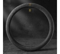 JINGMU Funda Volante Coche para VW Transporter T5 Bj. 2003-2012, Microfibra Cuero Suave Cubre Volante Coche Estilo Deportivo Protector Volante Coche Antideslizante,Type-O-Yellow