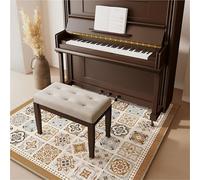 JingNian Alfombra Insonorizante para Piano | Alfombra Antideslizante Gruesa con Aislamiento Acústico, Protección del Suelo y Reducción de Ruidos para Piano Vertical y Estudios(B,120x200cm)