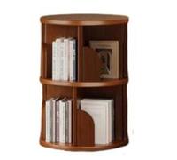 JingNian Estantería Giratoria de Torre, Estante Multiusos para Libros, DVDs y Decoración, Librería Giratoria Autoportante para Salón, Dormitorio o Oficina(3 Tier)