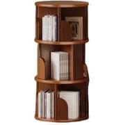 JingNian Estantería Giratoria de Torre, Estante Multiusos para Libros, DVDs y Decoración, Librería Giratoria Autoportante para Salón, Dormitorio o Oficina(4 Tier)