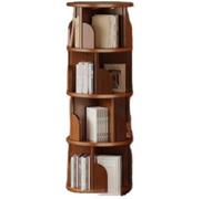 JingNian Estantería Giratoria de Torre, Estante Multiusos para Libros, DVDs y Decoración, Librería Giratoria Autoportante para Salón, Dormitorio o Oficina(5 Tier)