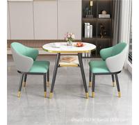 JingNian Juego De Mesa De Comedor Ovalada para 2 Personas, Conjunto De Mesa Y Sillas De Cocina De 3 Piezas, Mesa De Madera Y Metal para Comedor O Apartamento Pequeño(H)