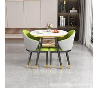 JingNian Juego De Mesa De Comedor Ovalada para 2 Personas, Conjunto De Mesa Y Sillas De Cocina De 3 Piezas, Mesa De Madera Y Metal para Comedor O Apartamento Pequeño(B)