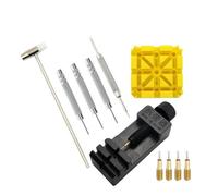 JingNian Kit de Herramientas para Relojes de 11 Piezas, Extractor de Eslabones de Precisión en Acero Inoxidable con Martillo de Doble Cara y Accesorios de Repuesto