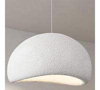 JingNian LáMpara Colgante WABI Sabi para Comedor, CláSica, De Altura Regulable, Moderna Y Grande Estilo JaponéS Blanca, E27 para Dormitorio(Size:20cm)