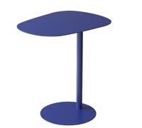 JingNian Mesa Auxiliar de Metal Verde, Mesa Lateral Moderna y Compacta, Mesa de Café Pequeña para Sala Dormitorio Oficina, Mesa Auxiliar Multifuncional(Blue,53x38x50cm)