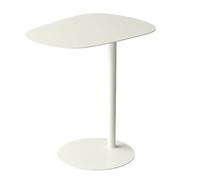 JingNian Mesa Auxiliar de Metal Verde, Mesa Lateral Moderna y Compacta, Mesa de Café Pequeña para Sala Dormitorio Oficina, Mesa Auxiliar Multifuncional(Beige,53x38x50cm)