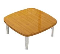 JingNian Mesa Tatami Plegable Japonesa 80 kg, Mesa Baja Cuadrada Ahorra Espacio, Mesa de Centro para Sentarse en el Suelo, Pequeño Escritorio Comedor para Sala Dormitorio Balcón(E,60x60cm)