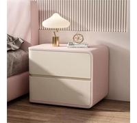 JingNian Mesitas de Noche con 2 Cajones, Mesa Auxiliar Moderna para Dormitorio, Sala de Estar o Cualquier Cama, Mesa Auxiliar Moderna(G,50 * 40 * 48cm)