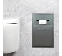 JingNian Nicho De Ducha Empotrado De Acero Inoxidable, Estante De Ducha De Doble Capa, Nicho De Baño para Gel De Ducha Champú Artículos De Tocador(Gray,30x50x14cm)