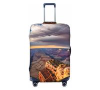 jingong Beauty Grand Canyon 1 - Protector de tapa de equipaje con impresión elástica, resistente a los arañazos y al polvo, Black, L