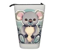 jingong Bonito estuche multifuncional Koala, bolsa de almacenamiento, bolsa de maquillaje, adecuado para la oficina y el transporte diario, Black, Talla única, Bolsa para monedas