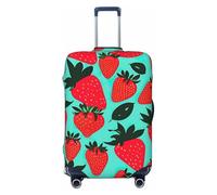 jingong Bonito protector de tapa de equipaje con estampado de fresa 1, tapa elástica para equipaje de viaje, resistente a los arañazos y al polvo, Black, XL