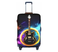 jingong Funda protectora elástica para maleta de viaje con estampado de guitarra eléctrica mágica, White, S