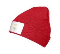 jingong Gorro de punto con estampado de la bandera del estado de Rhode Island, elegante sombrero cálido de invierno para hombres y mujeres, sombrero clásico casual, apto para uso diario, rosso, Talla