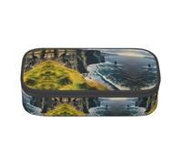 jingong Ireland Outdoors County Clare The Cliffs - Bolsa de almacenamiento de gran capacidad, apta para viajes, suministros de oficina, maquillaje y organización de escritorio, Black, Talla única