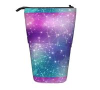 jingong Magic Space - Estuche multifuncional para lápices, bolsa de almacenamiento, bolsa de maquillaje, adecuado para la oficina y el transporte diario, Black, Talla única, Bolsa para monedas