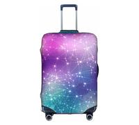 jingong Magic Space Print - Funda elástica para maleta, para adultos, funda protectora para maleta de viaje, White, XL