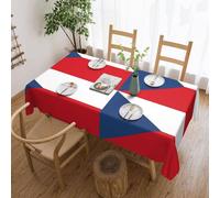 jingong Mantel cuadrado con la bandera de la República Checa, apto para mesas de café, cocinas, restaurantes y decoración de escritorio