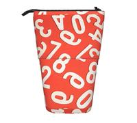 jingong Numbers Arts - Estuche multifuncional para lápices, bolsa de almacenamiento, bolsa de maquillaje, adecuado para la oficina y el transporte diario, Black, Talla única, Bolsa para monedas