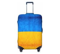 jingong Protector de tapa de equipaje con estampado de bandera de Ucrania, tapa elástica para equipaje de viaje, resistente a los arañazos y al polvo, Black, S