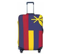 jingong Protector de tapa de equipaje con estampado de bandera del Reino de Hawái, tapa elástica para equipaje de viaje, resistente a los arañazos y al polvo, Black, S