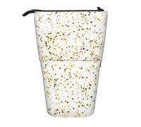 jingong Sparsed Dreamy Stars and Spots - Estuche multifuncional para lápices, bolsa de almacenamiento, bolsa de maquillaje, adecuado para la oficina y el transporte diario, Black, Talla única, Bolsa