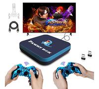 JINGQII Console di gioco retrò, emulatori di giochi DVD 80+ Costruiti in oltre 50.000 giochi Lettore di videogiochi con controller wireless Dual 2.4G per TV 4K con scheda TF 64G (blu scuro)