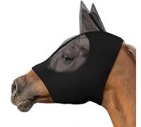 Jingsen Máscara de cabeza de caballo, máscara facial transpirable, máscara de ojo de caballo, máscara facial de caballo a prueba de mosquitos y moscas, equipo de protección para caballos, suministros