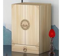 JINGSHIQIAOPL Altar Budista Chino, Butsudan para Estatuas de Buda, Altar para El Hogar, Adoración a Los Ancestros, Gabinete para Oraciones Budistas y Ofrendas Religiosas(Beige,40x40x69cm/16x16x27in)