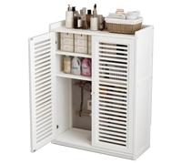 JINGSHIQIAOPL Gabinete de Bambú para Router con Estante Ajustable, Almacenamiento Independiente para Routers, Módems, Consolas, Electrónica, Cubierta de Radiador para Sala, Dormitorio y Baño(White)