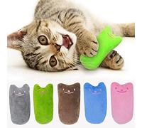 JINGSHUBO Juguete Hierba Gatera 5 Piezas Juguetes del Catnip Almohada Gato Juguetes Interactivos Almohada Mascota Chew Bite Suministros Limpiar los Diente Limpieza Dental para Gato Gatito