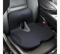 JINGXINXUE Cojín Coche Silla para Dodge Charger SRT Hellcat Scat Pack 2015-2023, Espuma Viscoelástica Memoria Respaldo Ergonómico Alivio Coxis Cómodo Antideslizante,Black-Normal