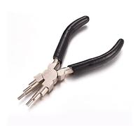 JINGYAN Alicates para anillos elásticos 6-in-1 Bail Making Pliers Carbon Steel 6-Step Multi-Size Wire Looping Forming Loop