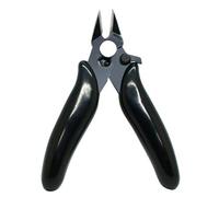 JINGYAN Alicates universales Diagonal Pliers 3.5 Inch Mini Wire Cutter Small Soft Cutting Electronic Wires Insulating Rubber Handle Model Hand Tools(Schwarz)