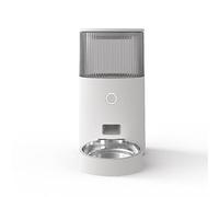 JINGYAN Alimentador automático Alimentador Inteligente para Mascotas, sincronización cuantitativa, máquina de alimentación automática para Perros y Gatos, Control Remoto para teléfono móvil