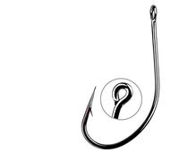 JINGYAN Anzuelos de Pesca 100 Pieces Boxed Octopus Fishing Hook Sharpened Barbed Round Tackle Hardness(Size 8)